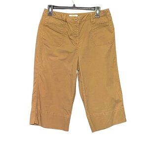 Talbots Petites Stretch Capri Pants Tan Size 10